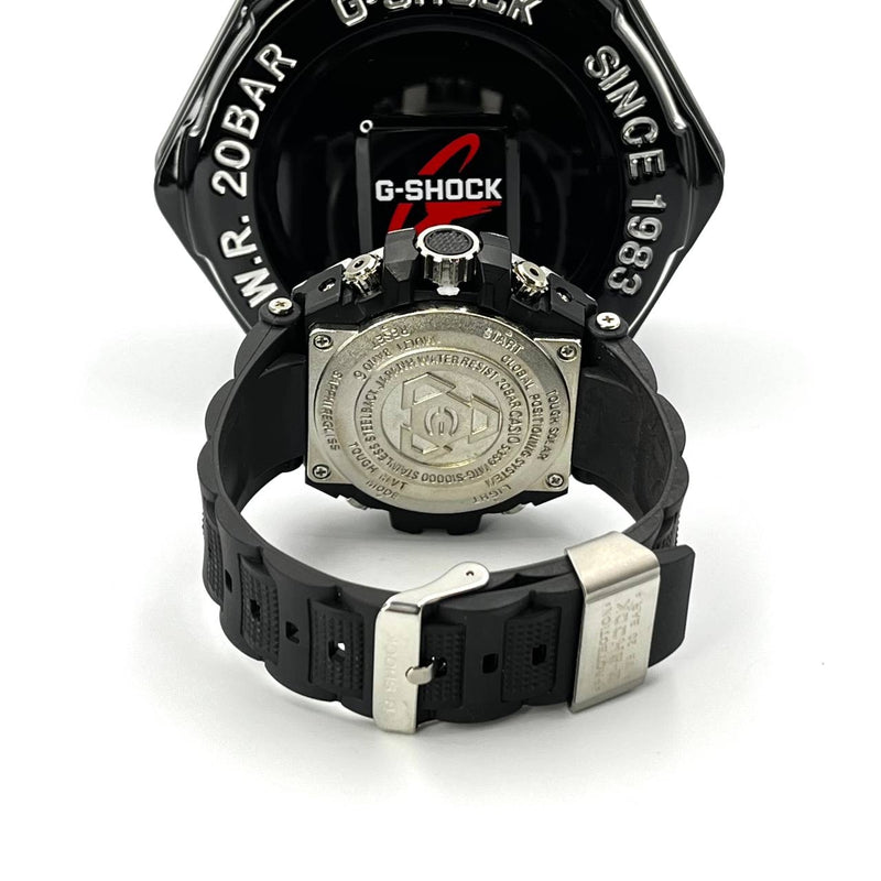 Relógio masculino G-Shock Metal Preto/Prata linha Gold c./caixa prova dagua