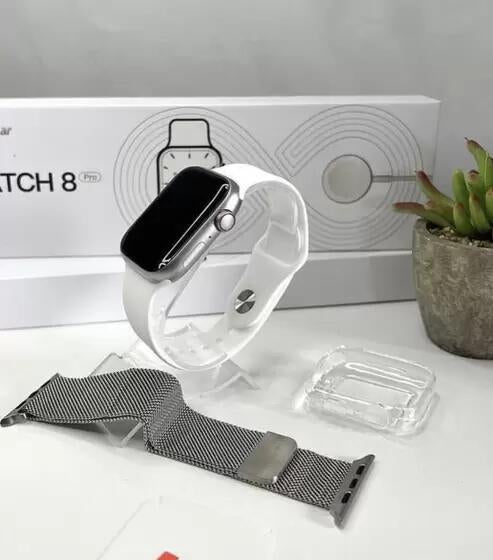 Relogio Smartwatch Watch 8 w28 pro serie 8 Branco
