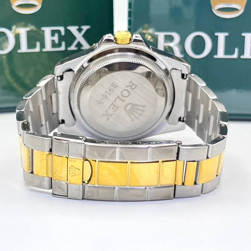 Relógio Rolex Submariner Camuflado misto azul linha Gold a prova dagua