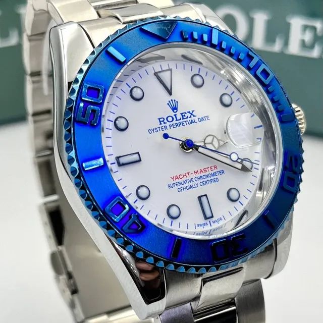 Relógio Unissex Rolex Yacht Master linha Gold a prova dagua