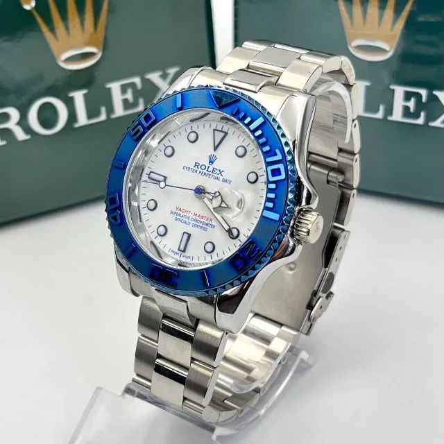 Relógio Unissex Rolex Yacht Master linha Gold a prova dagua