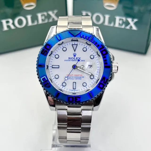 Relógio Unissex Rolex Yacht Master linha Gold a prova dagua