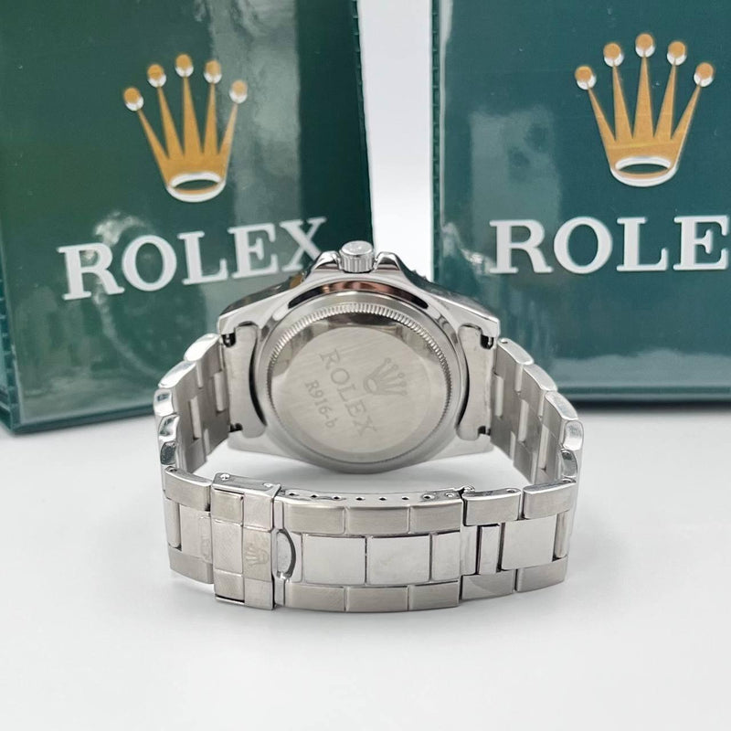 Relógio Rolex Submariner Misto Prata vermelho e Preto linha Gold a prova dagua