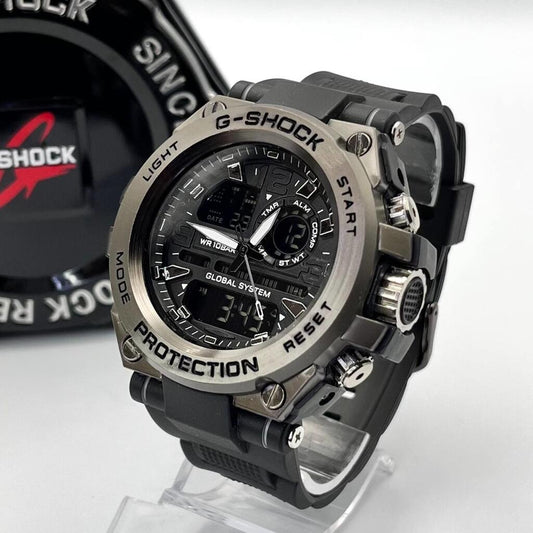 Relógio masculino G-Shock Metal Preto linha Gold c/caixa a prova dagua