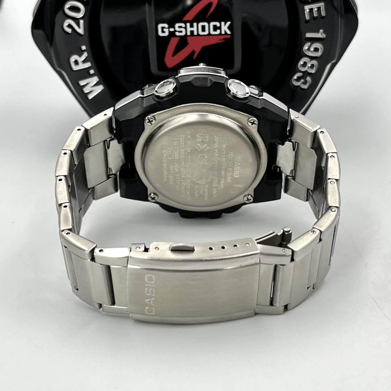 Relógio Masculino G-Shock Metal prata preto GST 100% funcional c/ caixa e a prova dagua