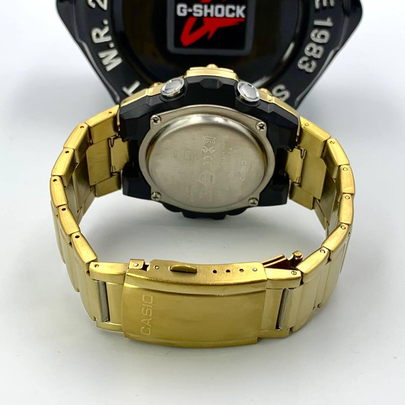 Relógio Masculino G-Shock Metal dourado GST 100% funcional c/ caixa e a prova dagua