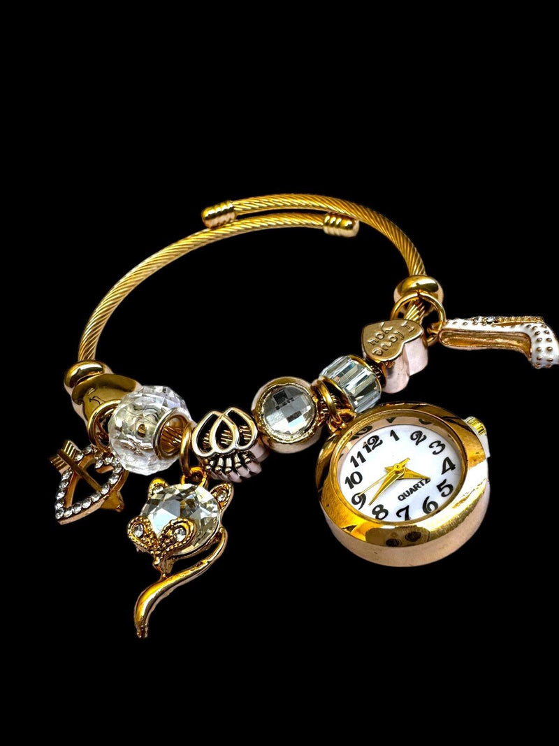 Pulseira Relógio Feminino Dourado