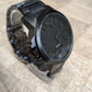 Relógio Preto Acabamento em Aço inoxidável a prova d'agua |Premium versão|